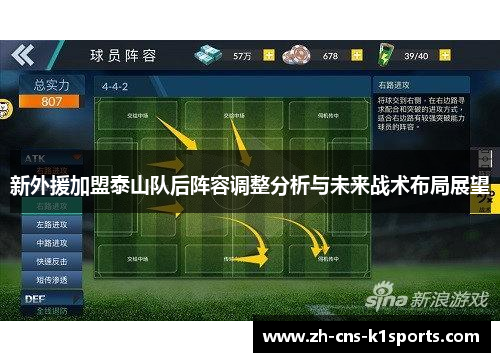 新外援加盟泰山队后阵容调整分析与未来战术布局展望